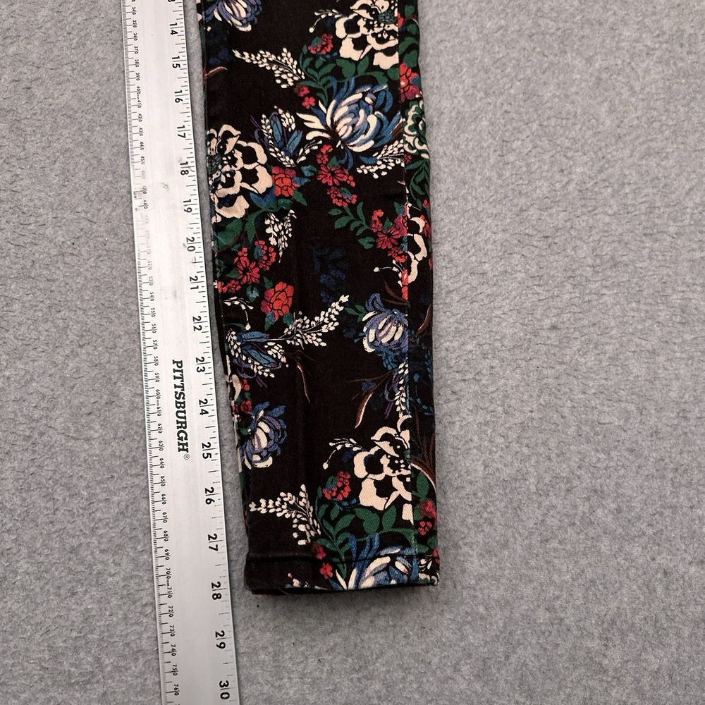 Pilcro and the Letterpress Mid-rise Skinny Jean 26 (28x28) Floral All Over Print - Picture 8 of 11
